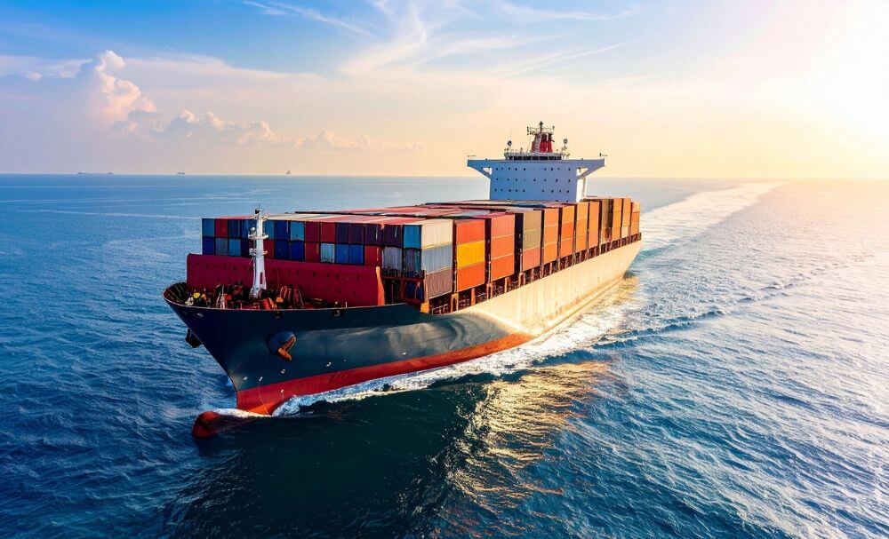 Ship chandling in Hambantota International Port, Sri Lanka